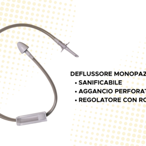 Deflussore con ugello brevettato per l'irrigazione nasale